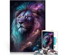 Puzzle 1000 piezas para adultos Cósmic Galaxy Lion Family Entertainment Toys 26x38 cm con póster y hoja de preguntas y respuestas