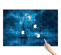 Puzzle 1000 Piezas para Adultos Faro, Puzzle Bote Juegos Educativos Desafiando lo Imposible, Conjunto Entretenimiento Divertido y Colorido con Caja para Decoracion Hogar Regalos para Hombre K-1