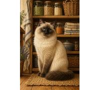 Puzzle 1000 Piezas para Adultos, Gato Birmano de Madera