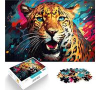 Puzzle 1000 piezas para adultos guepardo rompecabezas rompecabezas, 26 x 38 cm, regalos para amigos y familiares para adolescentes a partir de 14 años
