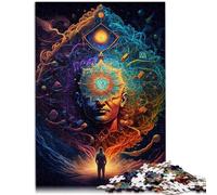Puzzle 1000 piezas para adultos, juguetes educativos, antiestrés, con póster y hoja de preguntas y respuestas, 38 x 52 cm