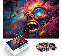 Puzzle 1000 piezas para adultos monstruo antiestrés, 26 x 38 cm, decoración de pared, regalos únicos de cumpleaños y Navidad para adolescentes de 14 años y más