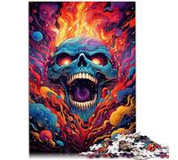 Puzzle 1000 piezas para Adultos Monstruo en Fuego Juguetes Juegos Educativos Alivio del Estrés Alivio del Estrés 19.7" x 29.5" Adecuado para Adolescentes de 14 Años y Más