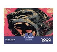 Puzzle 1000 Piezas para Adultos - Morir Gorilla, Vida Silvestre artística, Impresión Alta Definición Multicolor, 70x50cm/1000pcs