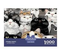 Puzzle 1000 Piezas para Adultos - Muchos Gatos, Mascota Gato, Rompecabezas Desafiante, para Niños +14 Años, 70x50cm/1000pcs