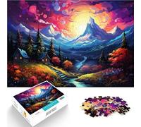 Puzzle 1000 piezas para adultos paisaje de montaña fantástico rompecabezas artwork 26 x 38 cm es ideal como regalo para toda la familia para los 14 años