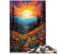 Puzzle 1000 piezas para adultos Paisaje extraño rompecabezas interesantes para la reducción del estrés 26x38cm Regalos para Amigos y Familia