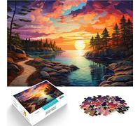 Puzzle 1000 piezas para adultos, paisajes coloridos, rompecabezas interesantes para reducir el estrés, regalo divertido, 19.7 pulgadas x 29.5", para adolescentes de 14 años y más