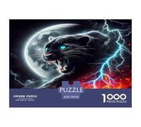 Puzzle 1000 Piezas para Adultos - Pantera Negra, Animales artísticos, Rompecabezas Desafiante, Regalo para Hombres Y Mujeres, 70x50cm/1000pcs
