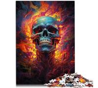 Puzzle 1000 piezas para adultos Patrón Esqueleto extraño Ensamblaje 26x38cm Alivio del Estrés Desafío difícil para adolescentes de 14 años y mayores