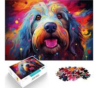 Puzzle 1000 piezas para adultos Pintura de perro para regalos de rompecabezas 19,7 pulgadas x 29,5 pulgadas Entrena tu cerebro y tus manos para un adolescente de 14 años y más