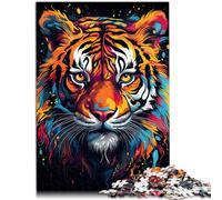Puzzle 1000 piezas para adultos Pintura de un león feroz desafío educativo 50x70cm decoración interior única y regalos para adolescentes de 14 años y más