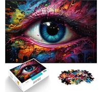 Puzzle 1000 piezas para adultos, pintura fantasía, ojos, juego educativo, desafío, 50 x 75 cm, regalos únicos para cumpleaños y Navidad
