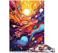 Puzzle 1000 piezas para adultos psicodélico extraño arte juego educativo desafío juguete 26x38cm colección artistas bellas artes