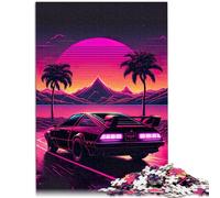 Puzzle 1000 piezas para adultos, puesta de sol en coche, juego educativo, reto, juguete, 26 cm x 38 cm, colección de artistas, bellas artes