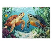 Puzzle 1000 Piezas para Adultos, Puzzle 1000 Piezas de Madera, DIY Rompecabezas de Madera para Adultos, Rompecabezas Desafiante para Toda Familia, Regalo Mujer y Hombre, Tema: Tortugas Marinas, A-38