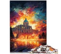 Puzzle 1000 piezas para adultos Puzzle El Palacio Real de Madrid Juego Juguetes 38x52cm es ideal como regalo para toda la familia