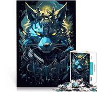 Puzzle 1000 piezas para adultos Robot Fox Art Puzzle Artwork 26 x 38 cm para ser ideal como regalo para toda la familia para los 14 años