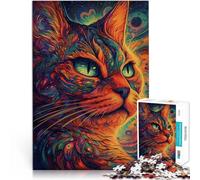 Puzzle 1000 piezas para adultos rompecabezas rompecabezas Space Cats 26 x 38 cm decoración interior única y regalos para adolescentes de 14 años y más