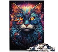 Puzzle 1000 piezas para adultos Space Magic Cat Puzzle Juegos Educativos 26x38cm Cumpleaños Único y Regalos para Adolescente Edad 14 Años y Más