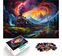Puzzle 1000 piezas para adultos, tren de alta velocidad, juegos educativos para el hogar, juguetes de fabricación propia, antiestrés, 19,7 x 29,5 pulgadas, para adolescentes de 14 años y más