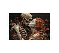 Puzzle 1000 Piezas Parejas Puzzle 1000 Piezas Adultos Esqueleto Educativo Rompecabezas Madera para Toda la Familia Junta, Puzzles para Reducir el Estrés y Primavera Decoracion 50 x 75 Cm LZPT-03442