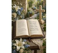 Puzzle 1000 Piezas Paz Biblia en Patio Florido Madera