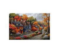 Puzzle 1000 Piezas Pequeño Pueblo Puzzle 1000 Piezas Adultos Flor Educativo Rompecabezas Madera para Toda la Familia Junta, Puzzles para Reducir el Estrés y Primavera Decoracion 50 x 75cm LZPT-04406