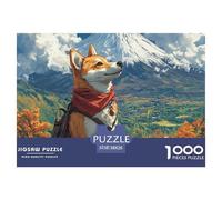 Puzzle 1000 Piezas Perro AkitaJuego Educativo Entretenimento Multicolor Snow Mountain Plateau Juego Familiar Regalo Clásicos para Adultos Y Niños A Partir De 12 Años Puzzle 38x26cm/1000pcs