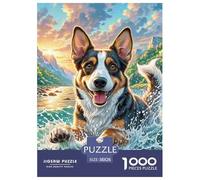 Puzzle 1000 Piezas Perro de Agua portugués Rompecabezas 38x26cm/1000pcs Regalos para Adultos Y Niños Cartón 100% Reciclado Juegos Únicos De Desafío