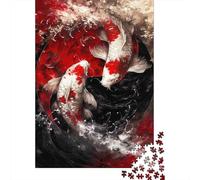 Puzzle 1000 Piezas Pesce Koi Yin Yang Rompecabezas 70x50cm/1000pcs Regalos para Adultos Y Niños DIY Creative Intelectual Desafío