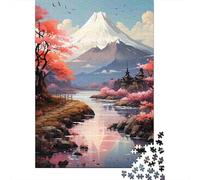 Puzzle 1000 Piezas Pittura di paesaggio giapponese Rompecabezas 52x38cm/1000pcs Regalos para Adultos Y Niños Cartón 100% Reciclado Creative Intelectual Desafío