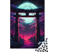 Puzzle 1000 Piezas Puerta Neon Torii Rompecabezas 52x38cm/1000pcs Regalos para Adultos Y Niños DIY Descompresión