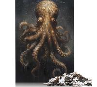 Puzzle 1000 piezas pulpo cuento de hadas mundo rompecabezas cuadrados para adultos y rompecabezas de papel decoración del hogar, juguetes 38 x 26 cm, 1000 unidades