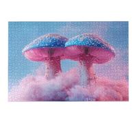 Puzzle 1000 Piezas, Puzzle Champiñón con Caja para Adultos, 1000 Piezas Rompecabezas Adultos, Misterio Rompecabezas Madera Desafiante para Decoración Hogar y Paredes, Regalo Mujer/Hombre, -6677