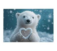 Puzzle 1000 Piezas, Puzzle Oso con Caja para Adultos, 1000 Piezas Rompecabezas Adultos, Amar Rompecabezas Madera Desafiante para Decoración Hogar y Paredes, Puzzles para Regalo Mujer/Hombre, -8603