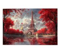 Puzzle 1000 Piezas, Puzzle París con Caja Regalo para Adultos, DIY 1000 Piezas Rompecabezas de Madera para Adultos, Rompecabezas Desafiante para Decoración del Hogar y Paredes, Regalo Mujer, L-31