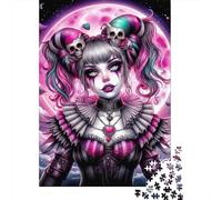 Puzzle 1000 Piezas Regina del pagliaccio gotico Rompecabezas 70x50cm/1000pcs Regalos para Adultos Y Niños Cartón 100% Reciclado Juegos Únicos De Desafío