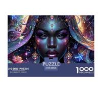 Puzzle 1000 Piezas Reina Cósmica Adultos - Retrato Diosa Mística, Decoración Pared, 38x26cm