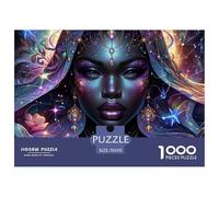 Puzzle 1000 Piezas Reina Cósmica Adultos - Retrato Diosa Mística, Juego, Decoración Pared, 70x50cm