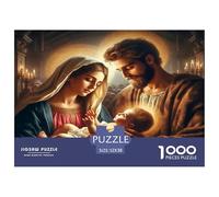 Puzzle 1000 Piezas Religión Jesús Adultos Niños Historia Navidad Extremadamente Difícil Idea Regalo Antiestrés 52x38cm