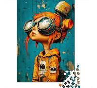 Puzzle 1000 Piezas Retrato de Chica Steampunk Rompecabezas 38x26cm/1000pcs Regalos para Adultos Y Niños Cartón 100% Reciclado Creative Intelectual Desafío