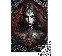 Puzzle 1000 Piezas Ritratto Della strega Gotica Rompecabezas 38x26cm/1000pcs Regalos para Adultos Y Niños DIY Descompresión