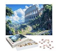Puzzle 1000 Piezas Roma, Puzzle Paisaje con Caja para Adultos, 75x50cm, DIY 1000 Piezas Rompecabezas Madera para Adultos, Rompecabezas Desafiante para Decoracion Hogar y Paredes, Regalo Mujer, -7197