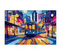 Puzzle 1000 Piezas, Rompecabezas Adultos Ciudad, Puzzles Adultos Tren, Puzzle Madera Desafiante para Toda la Familia, Clásico Rompecabezas con Caja Regalo, Regalos Originales para Hombre, Decor -1235