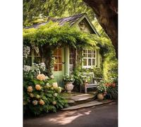 Puzzle 1000 Piezas, Rompecabezas para Adultos, Puzzle 1000 Piezas DIY, Juego de Habilidad para Toda la Familia, Puzle para Decoración del Hogar (Cabaña al Borde de la Carretera)