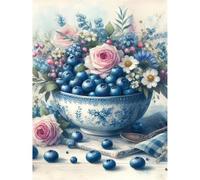 Puzzle 1000 Piezas, Rompecabezas para Adultos, Puzzle 1000 Piezas DIY, Juego de Habilidad para Toda la Familia, Puzzles para Decoración del Hogar (Arándano)