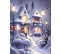 Puzzle 1000 Piezas, Rompecabezas para Adultos, Puzzle 1000 Piezas DIY, Juego de Habilidad para Toda la Familia, Puzle para Decoración del Hogar (Cabaña de Invierno)