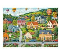 Puzzle 1000 piezas, rompecabezas para adultos, rompecabezas difícil, juegos de rompecabezas para toda la familia, regalos para mujeres, regalos para hombres, tema: ciudad feliz