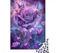 Puzzle 1000 Piezas Rosa púrpura fantasía Rompecabezas 52x38cm/1000pcs Regalos para Adultos Y Niños DIY Juegos Únicos De Desafío